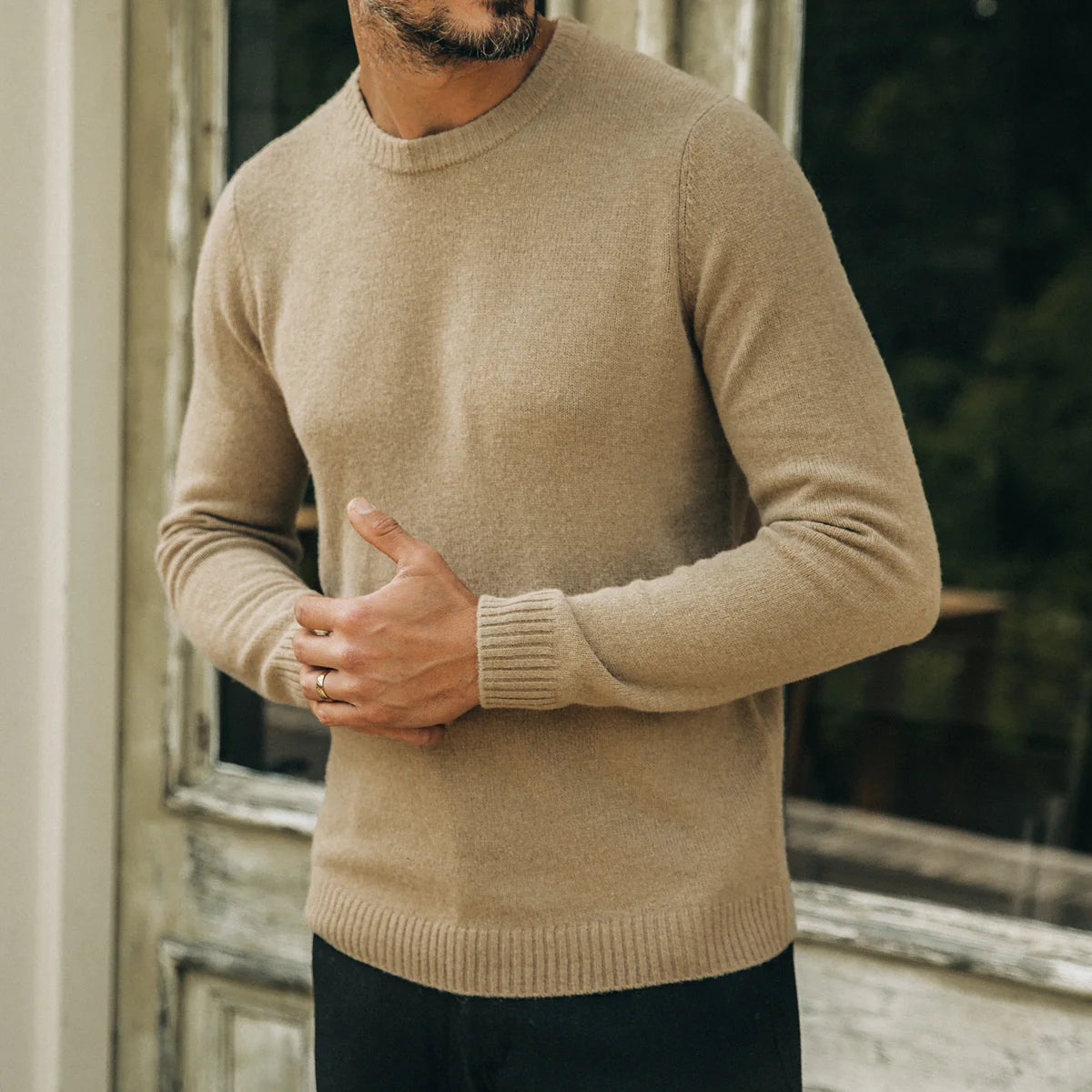 Taylor Stitch - The Lodge Sweater in Camel