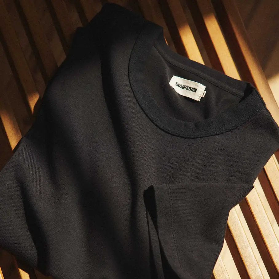 Taylor Stitch - Organic Cotton Shop Tee in Black by Taylor Stitch
