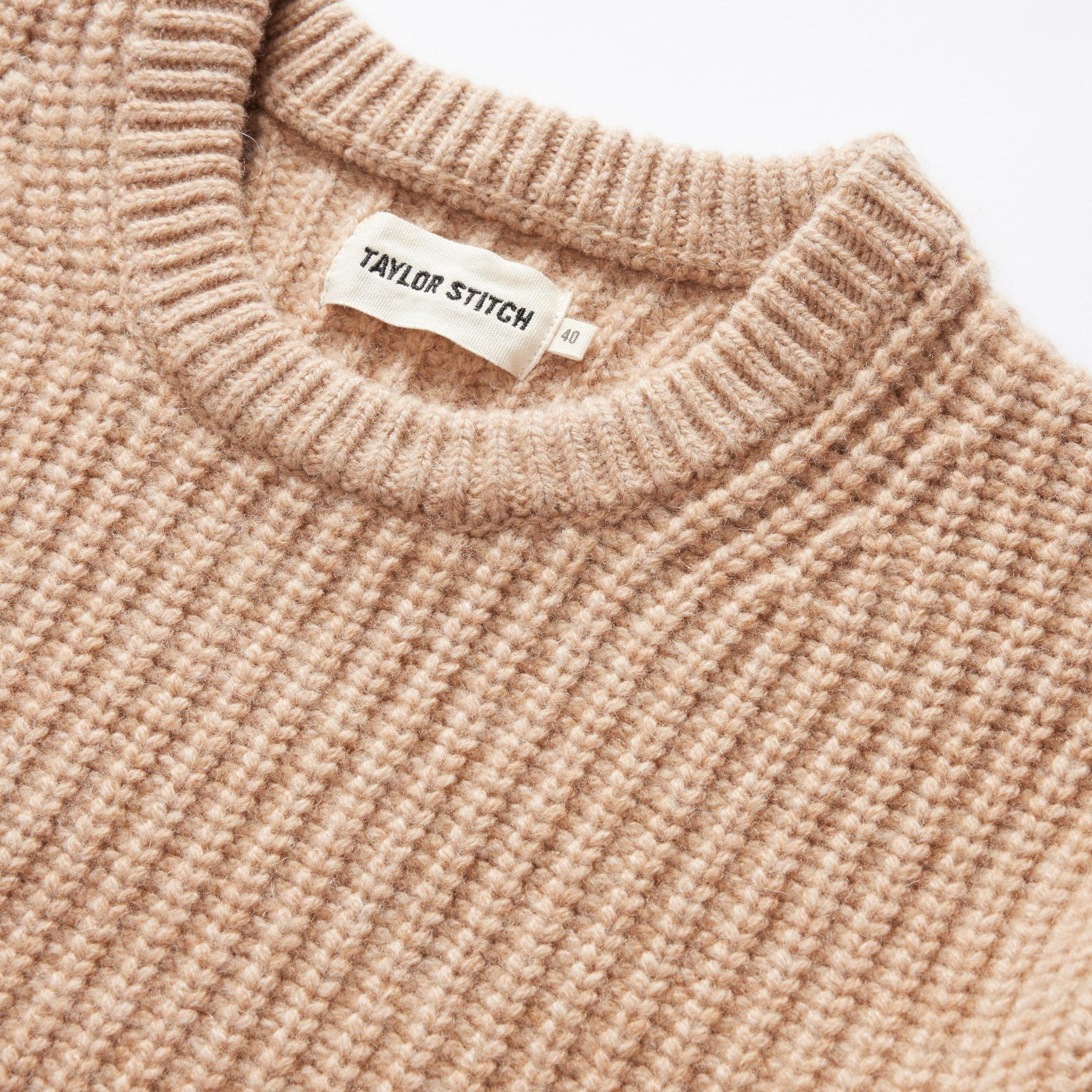 Taylor Stitch - Fisherman Sweater in Camel