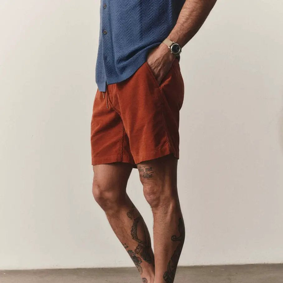 Taylor Stitch - Apres Short in Chili Pincord by Taylor Stitch