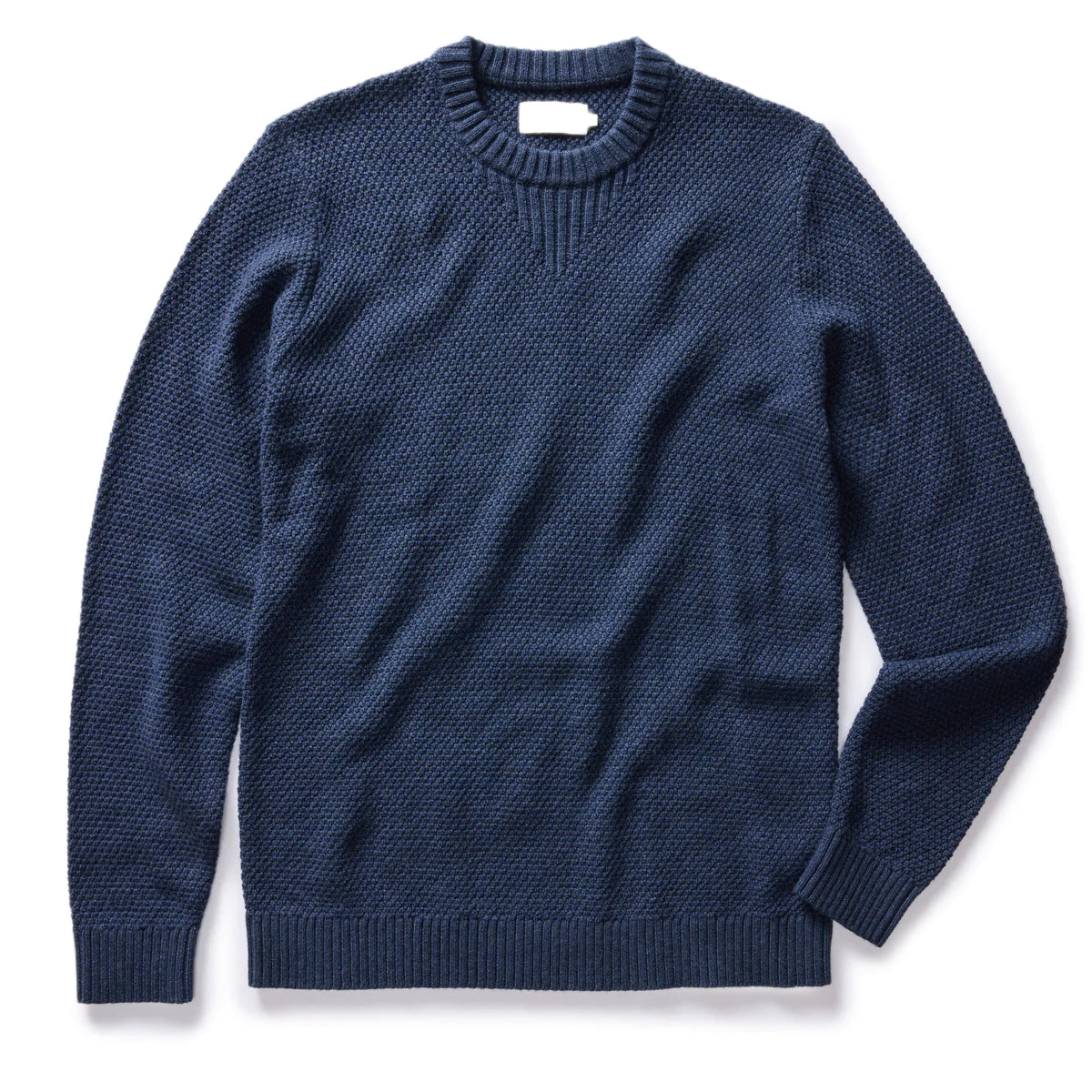 Taylor Stitch Russell Sweater in Heather Blue Clothing at