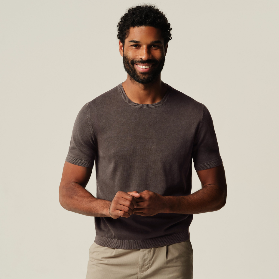 Alex Crane - Lolo Sweater Tee in Bark by Alex Crane