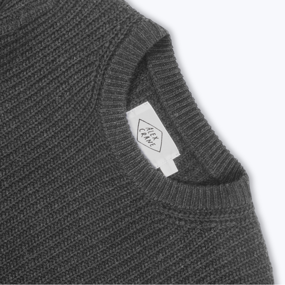 Alex Crane - Vale Sweater in Charcoal by Alex Crane