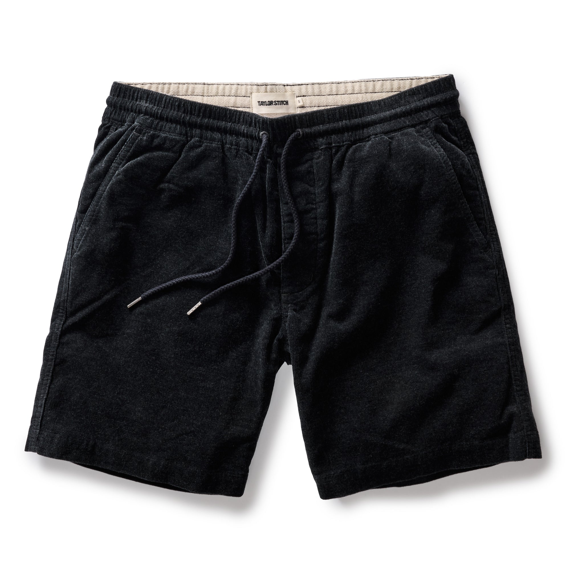 Taylor Stitch - The Apres Short in Heather Coal Pincord