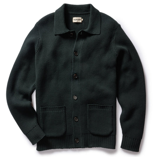 Taylor Stitch - Harbor Sweater Jacket in Black Pine