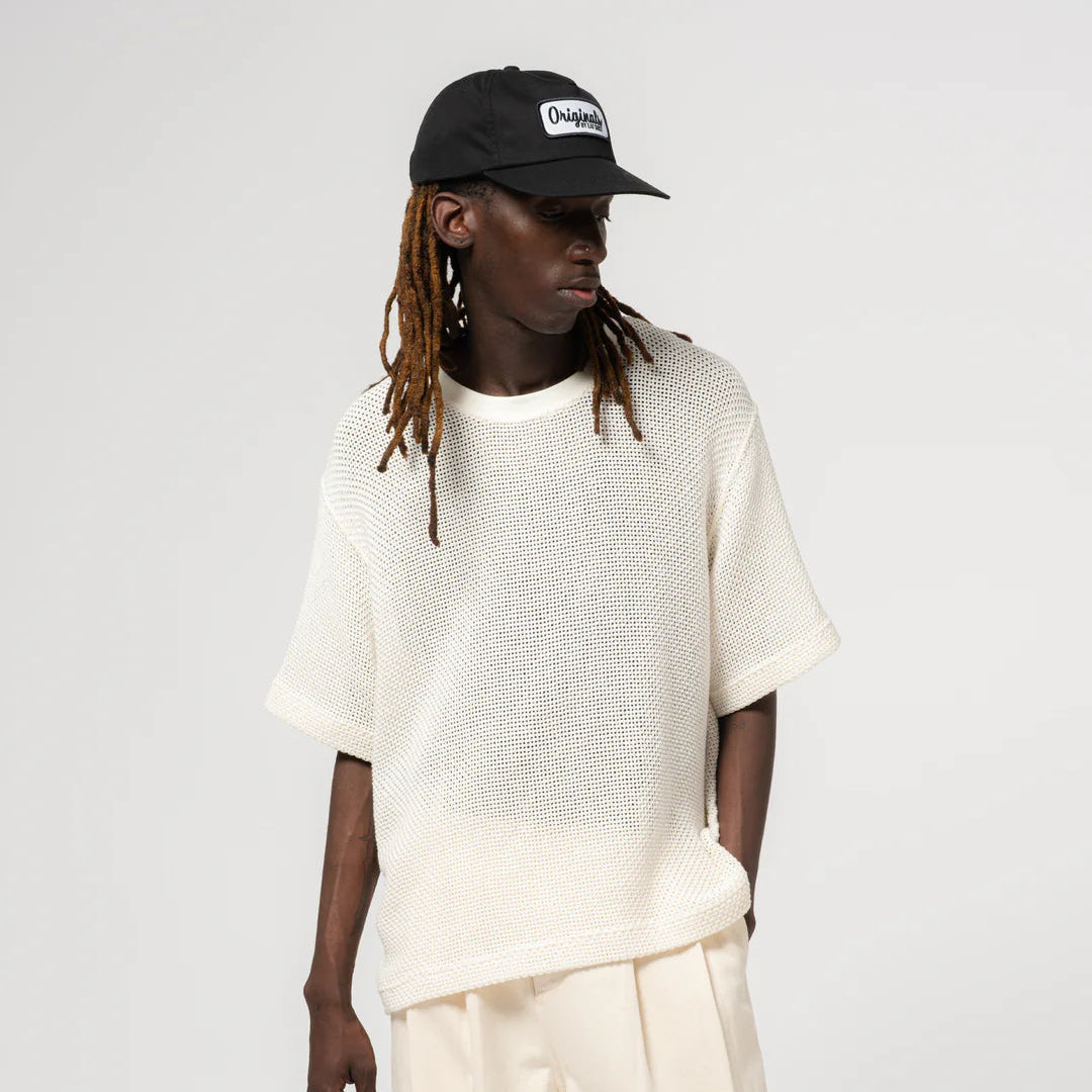 Eat Dust - Trellis Cotton Ecru by eat dust