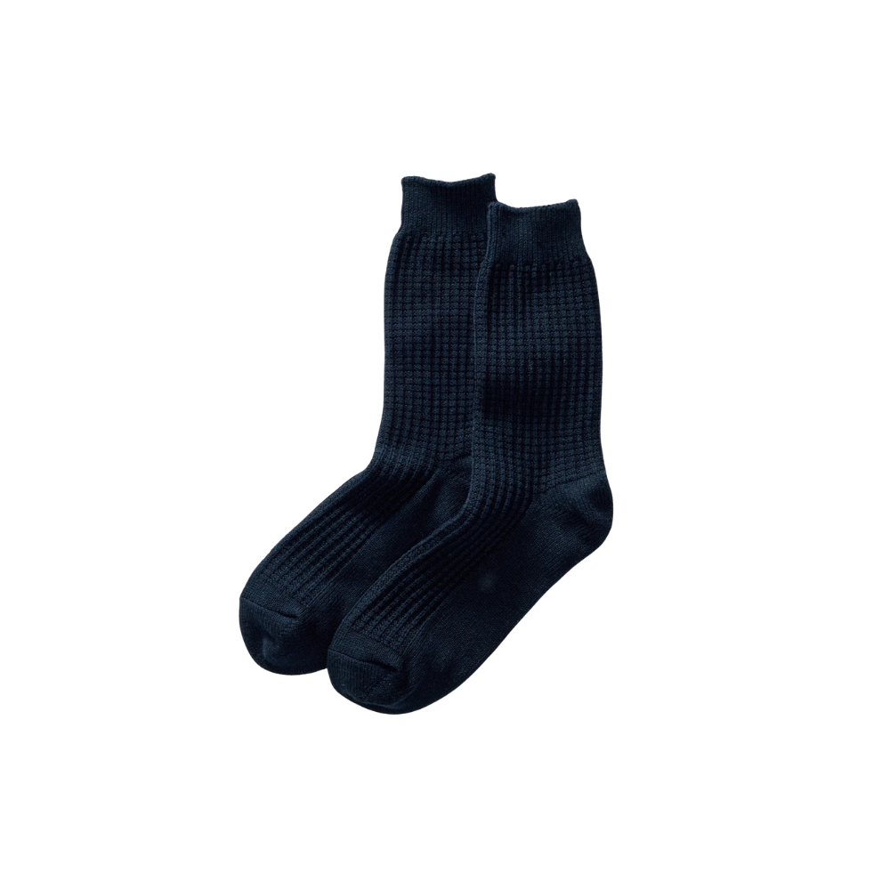 Taylor Stitch - Waffle Sock in Dark Navy