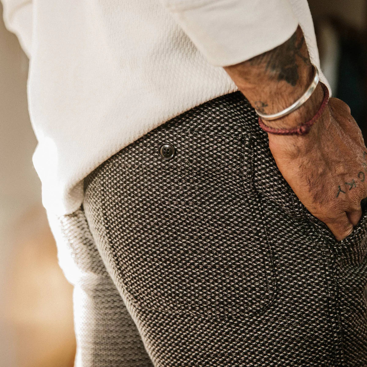 Taylor Stitch - The Apres Pant in Charcoal Shashiko