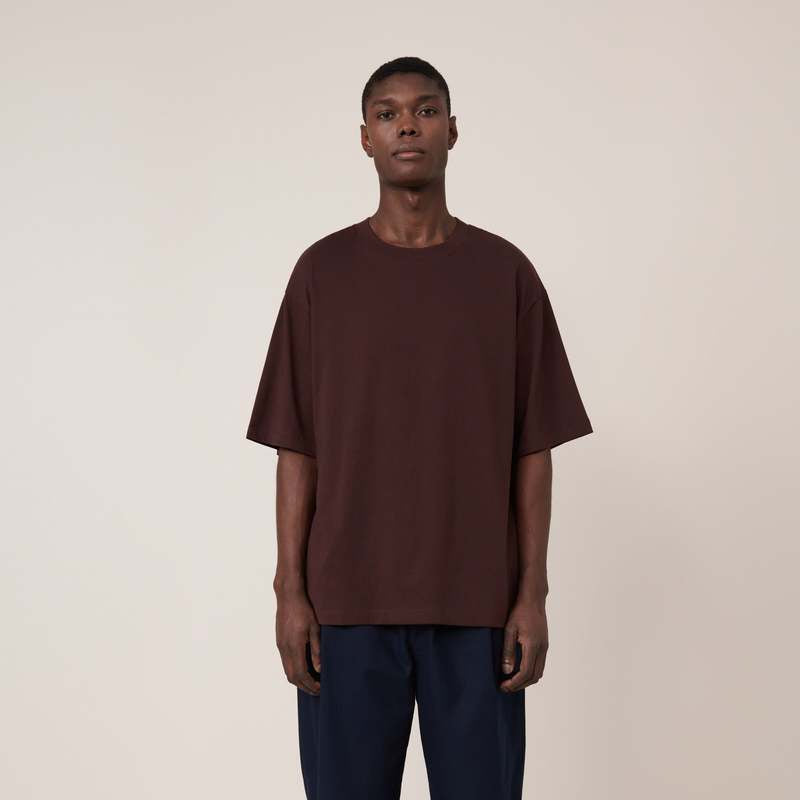 Kowtow - Box Tee in Mahogony