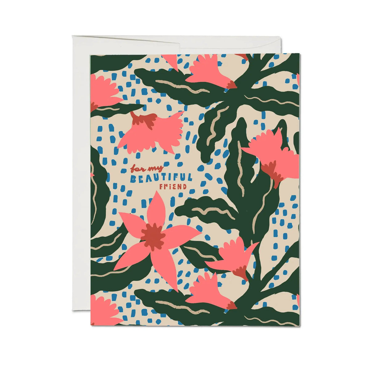Pink Azalea greeting card by Red Cap Cards