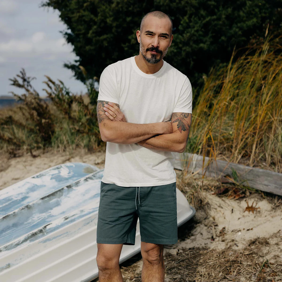 Taylor Stitch - Apres Short in Organic Deep Sea Foundation Twill