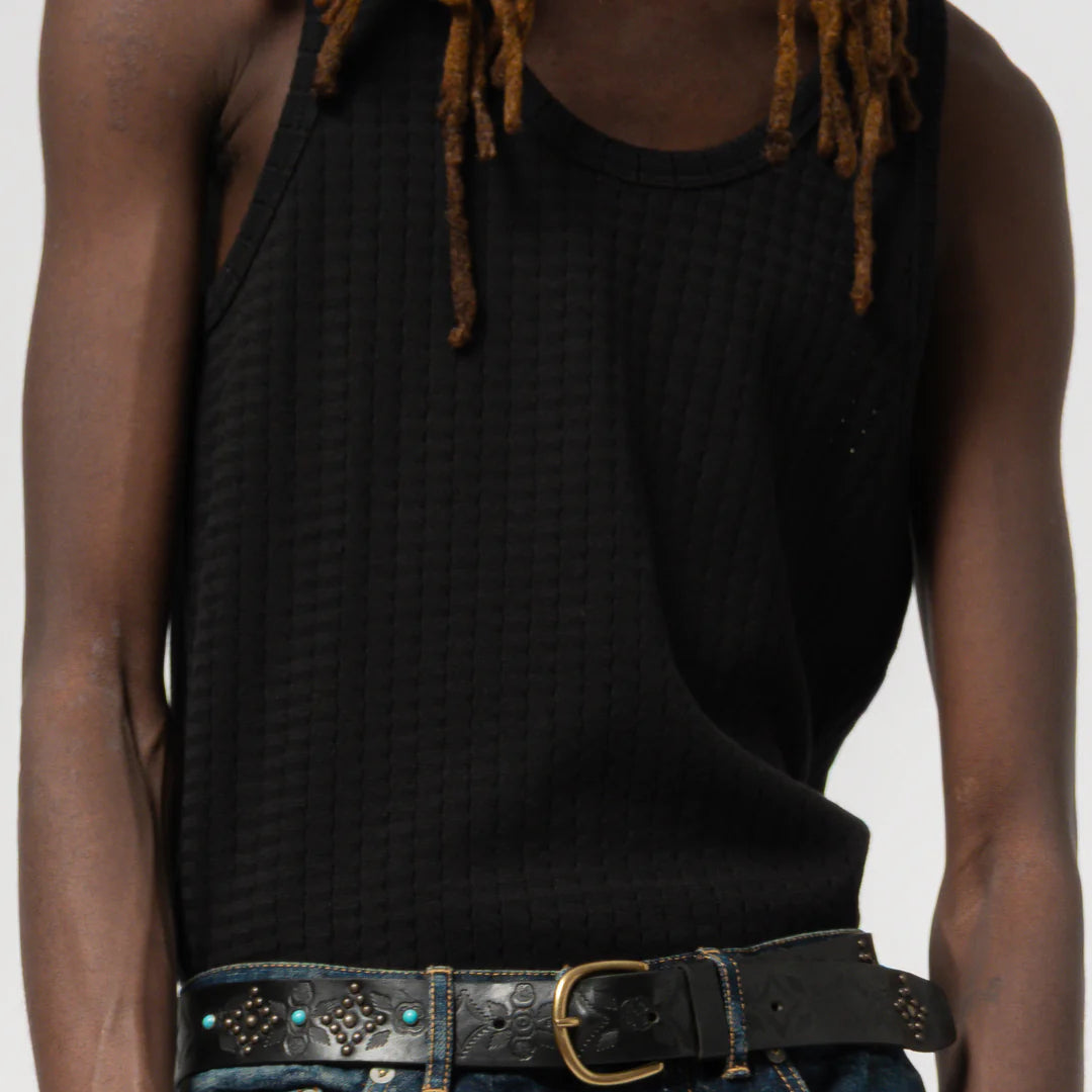 Eat Dust - Easy Tank in Black Mesh by Above Snakes