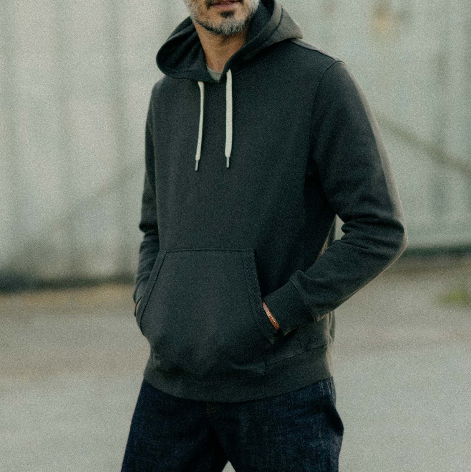 Taylor Stitch - Shop Hoodie in Faded Black