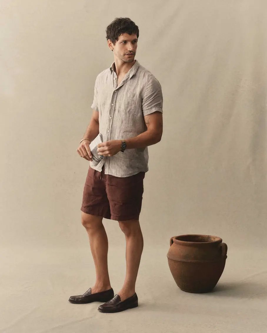 Taylor Stitch - Apres Short in Burgundy by Taylor Stitch