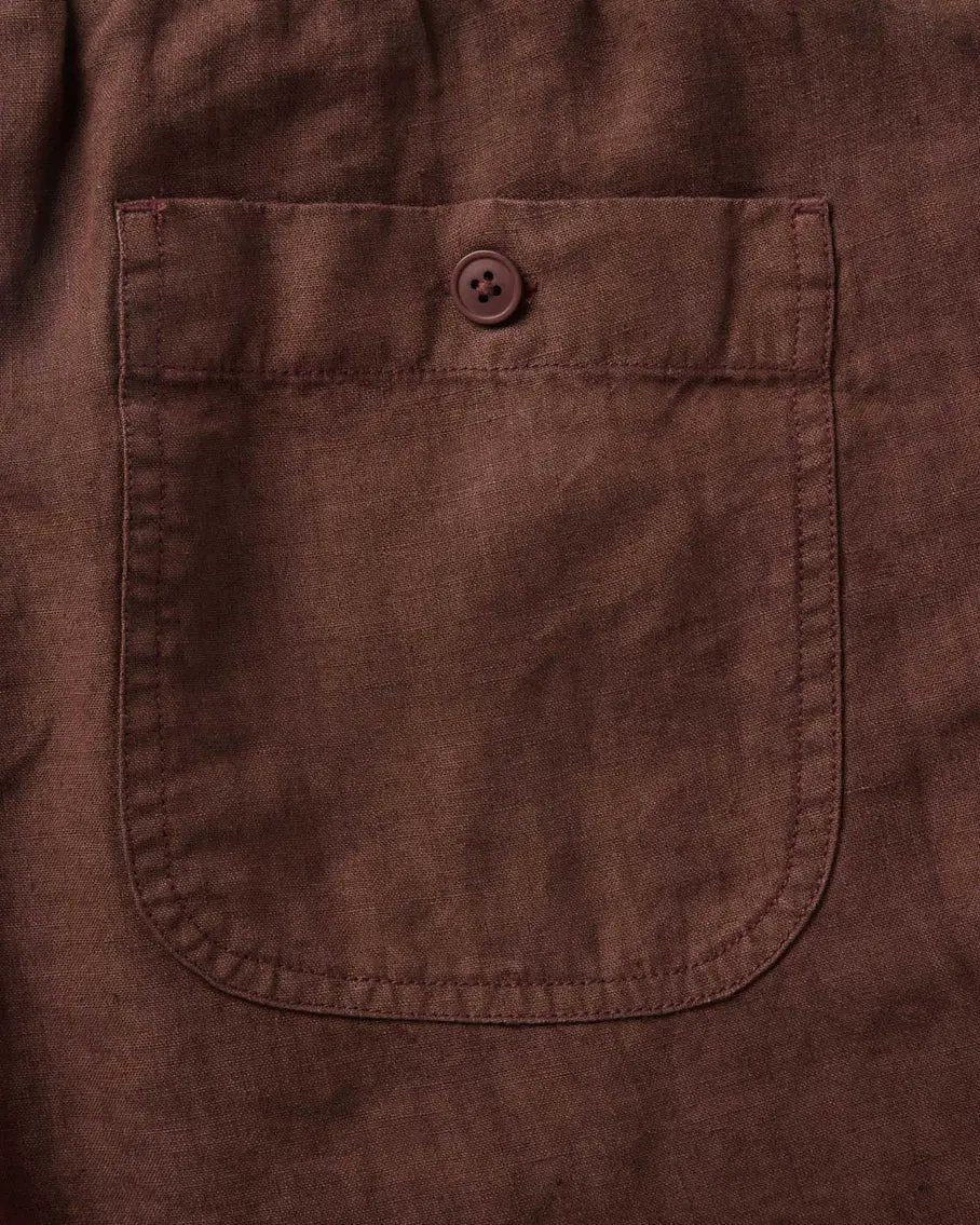 Taylor Stitch - Apres Short in Burgundy by Taylor Stitch