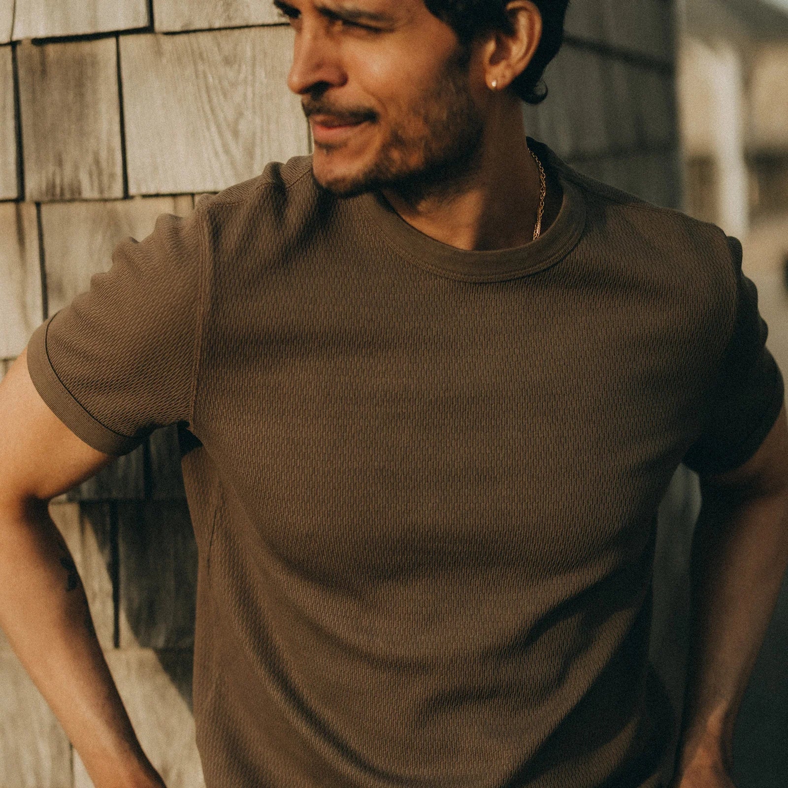 Taylor Stitch - Organic Cotton SS Crew in Fatigue Olive