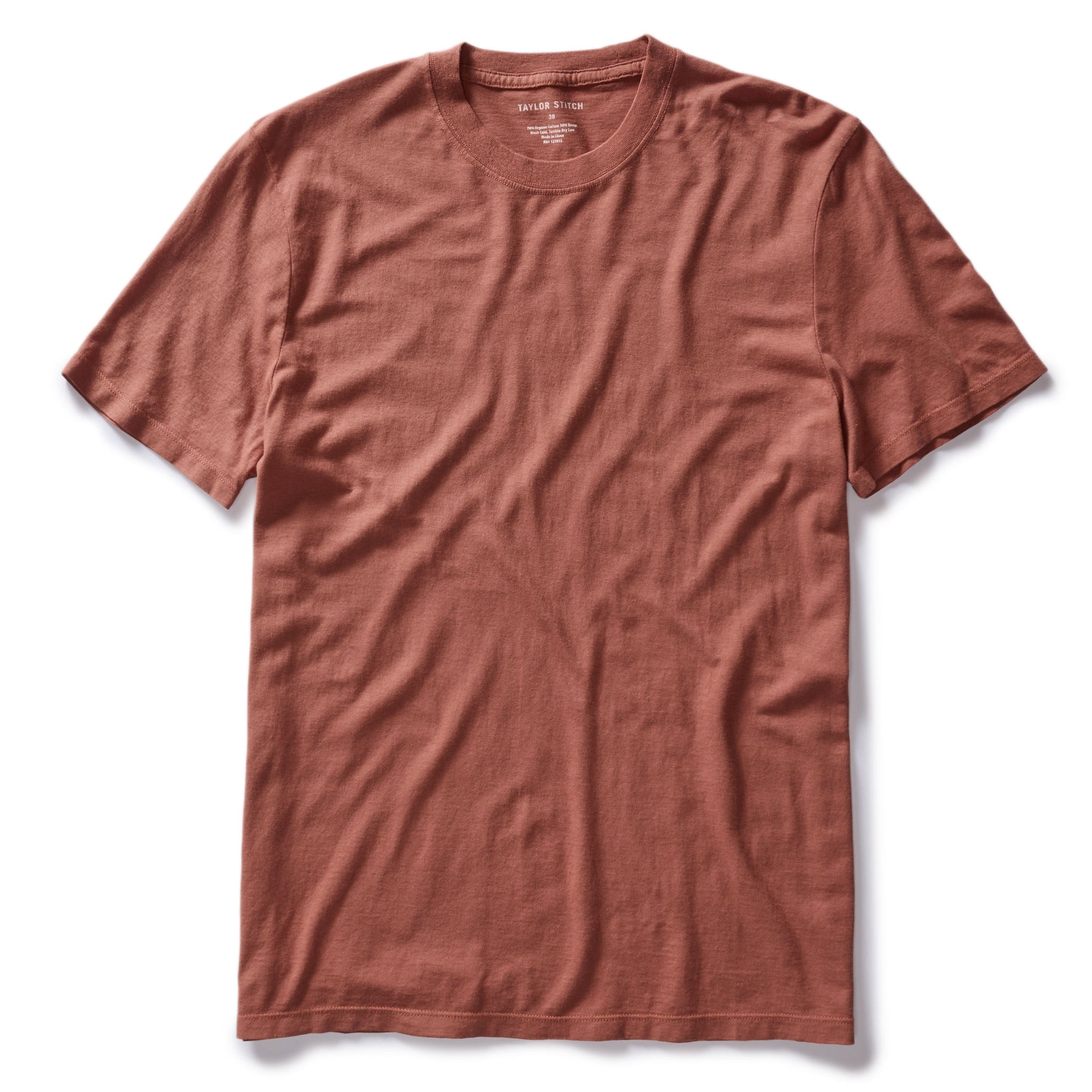 Taylor Stitch - Cotton Hemp Tee in Fired Clay