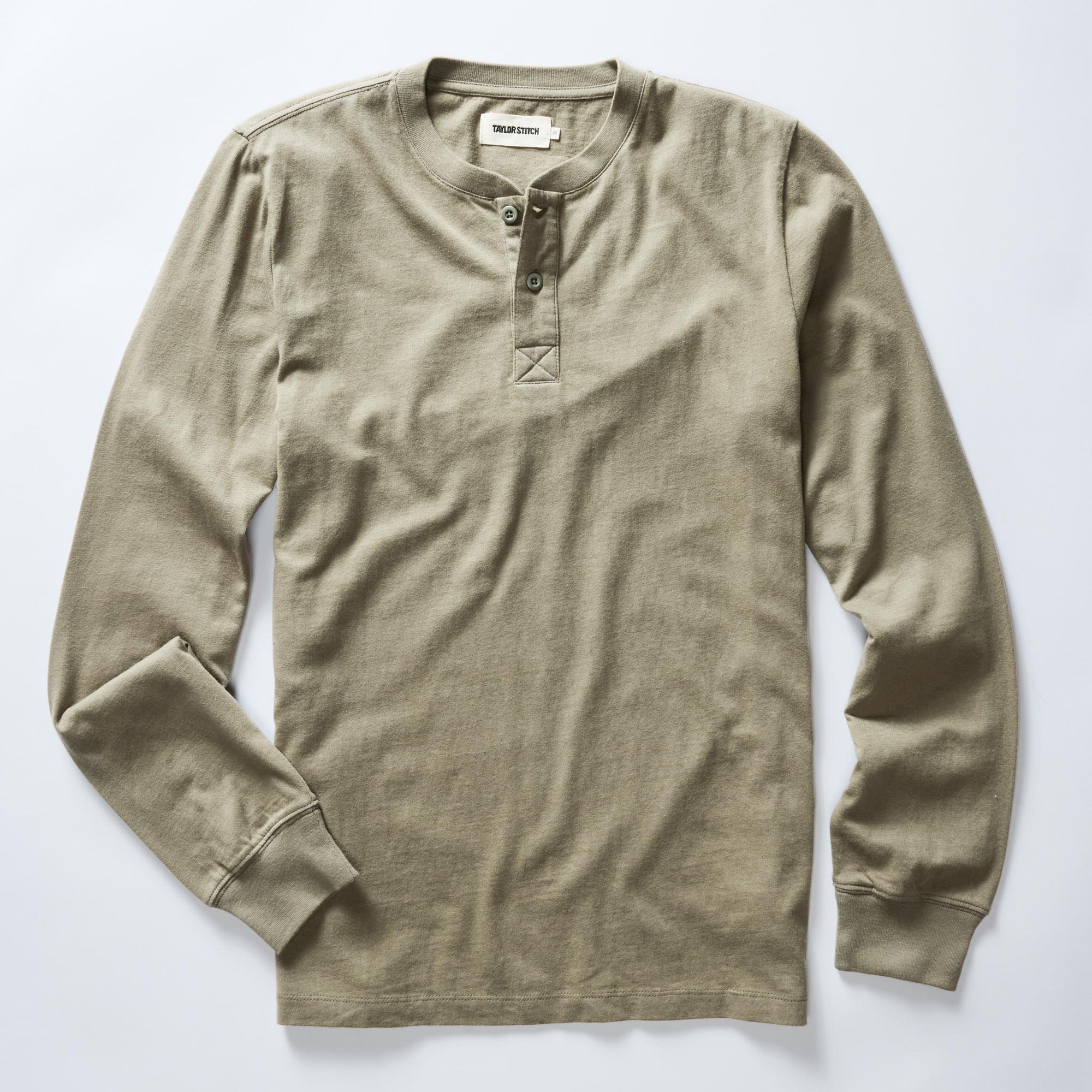 Taylor Stitch - Organic Cotton Henley in Sage