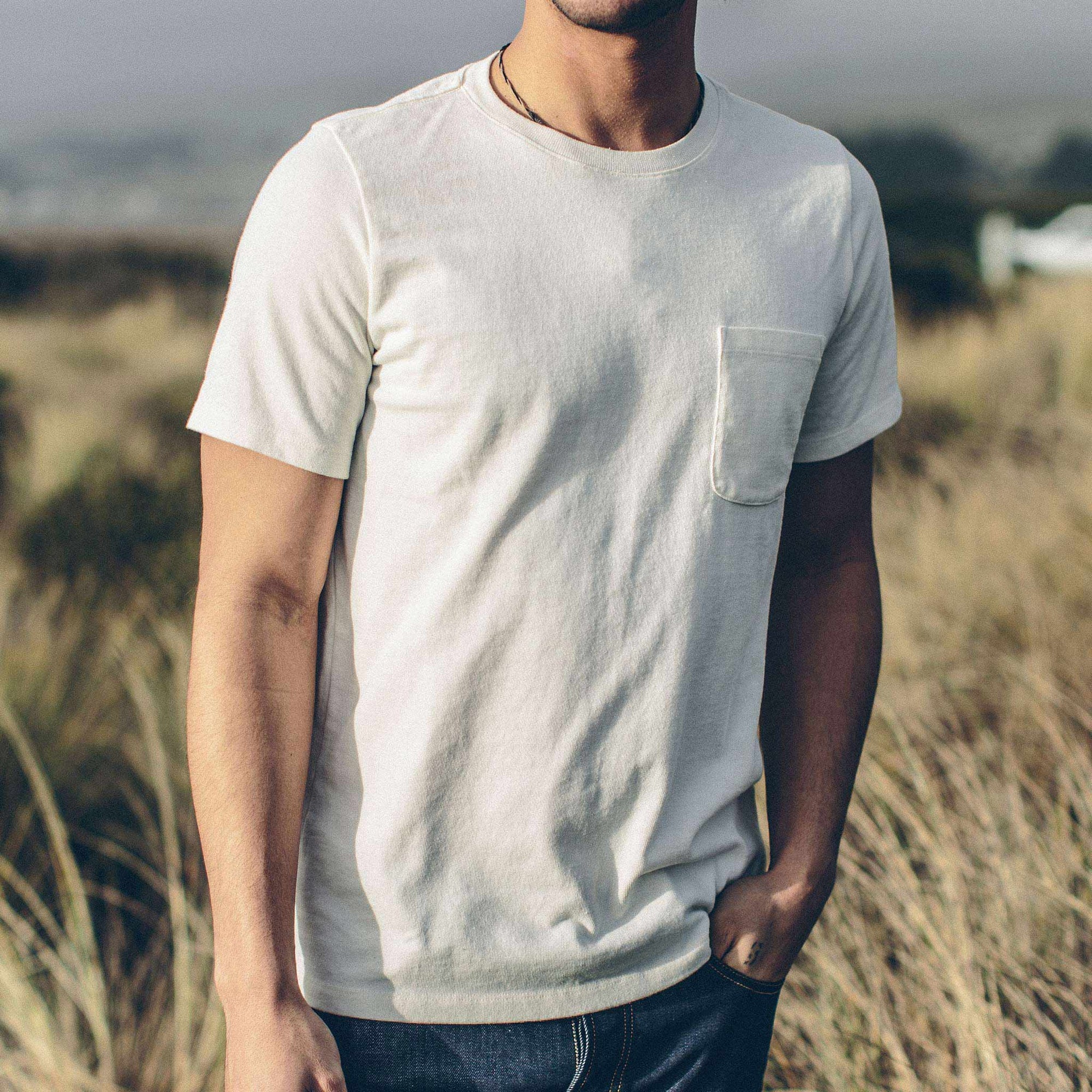 Taylor Stitch - Heavy Bag Tee in Natural