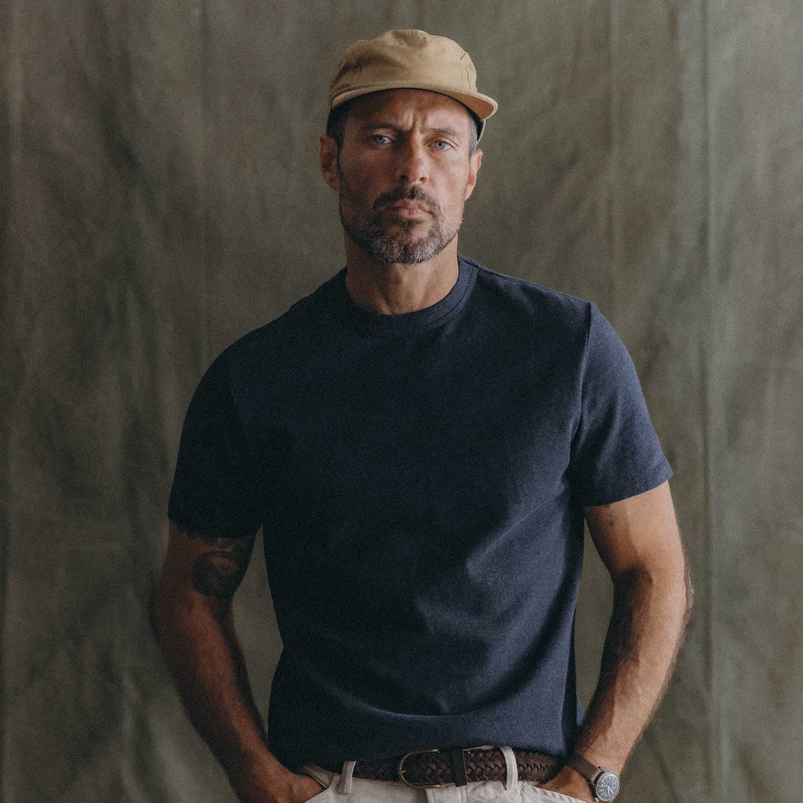 Taylor Stitch - Organic Cotton Shop Tee in Navy Twist