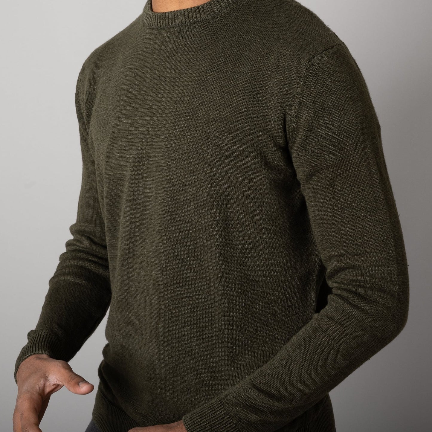 Opera Campi Magliocino Sweater in Verde Autunno