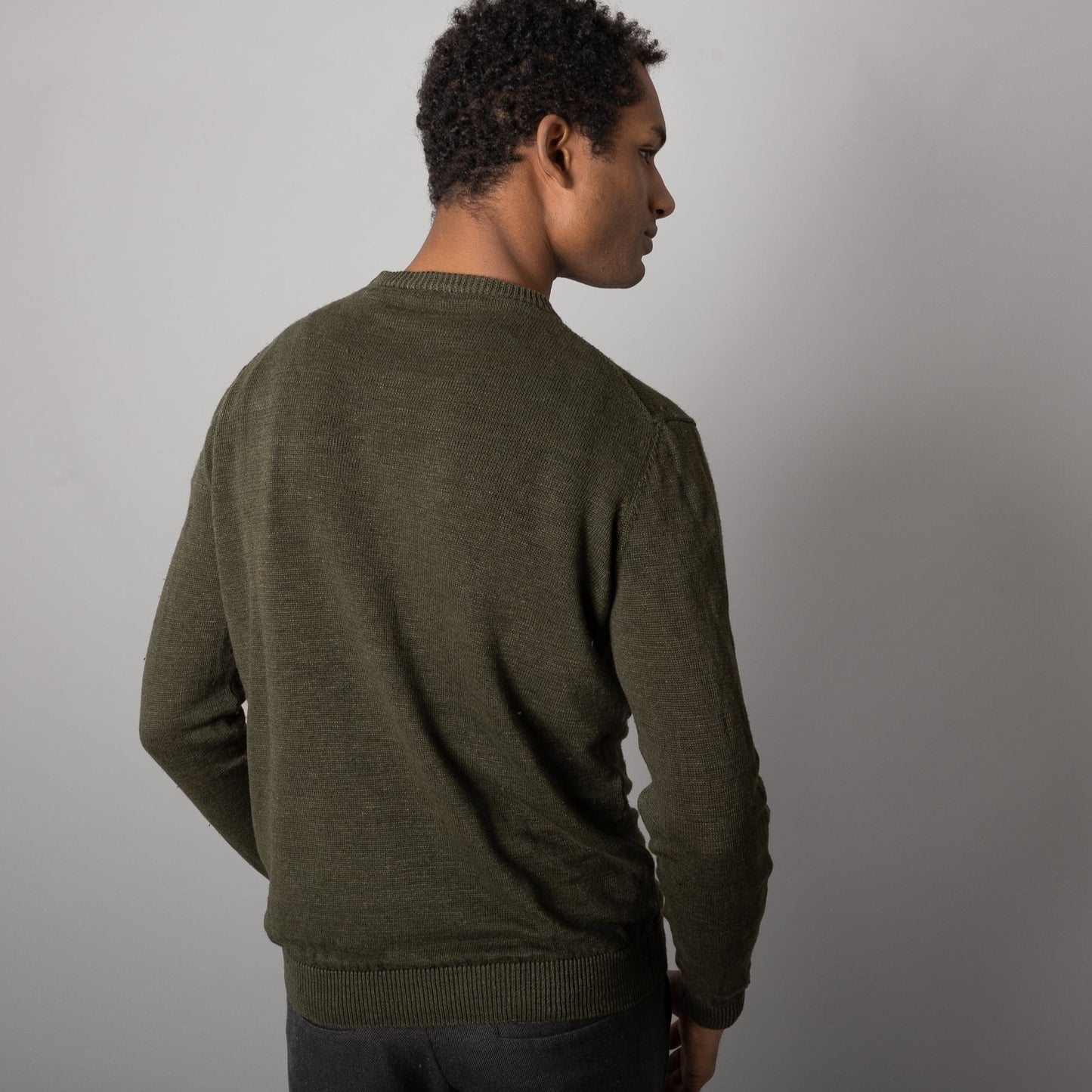Opera Campi Magliocino Sweater in Verde Autunno
